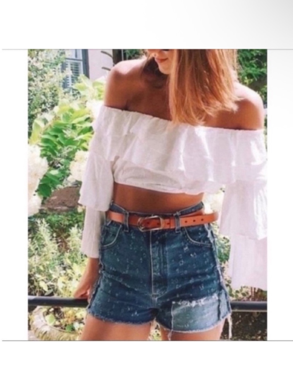 LF Furst of a Kind shorts reworked distressed denim frayed vintage Levi's